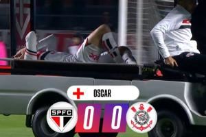 捂脸痛苦伤退！奥斯卡在巴甲比赛争顶，随后背部重重着地伤退